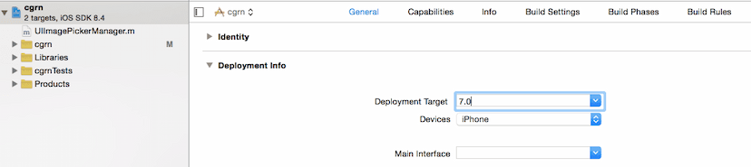 deployment target