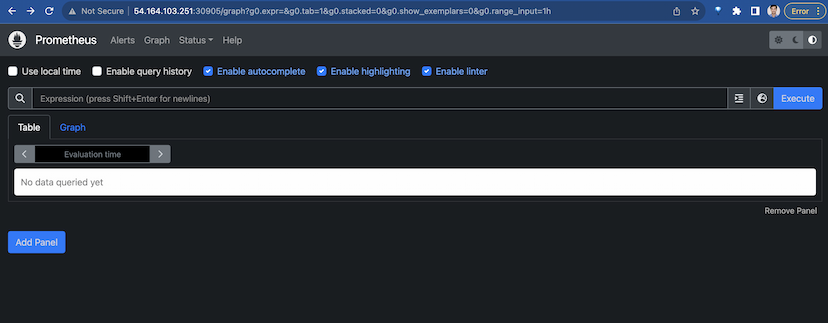 Prometheus Dashboard